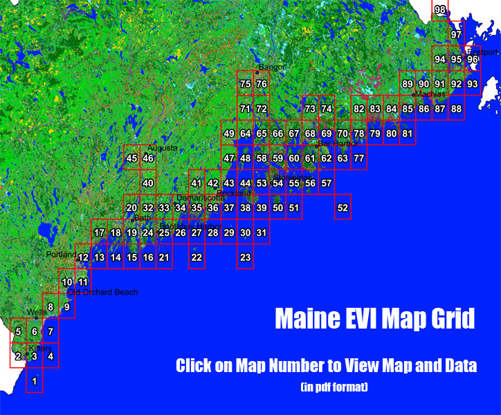 Map of coastal Maine
